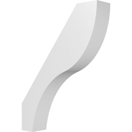 Ekena Millwork 3-in. W x 14-in. D x 18-in. H Geneva Architectural Grade PVC Knee Brace BRCP03X14X18GNV